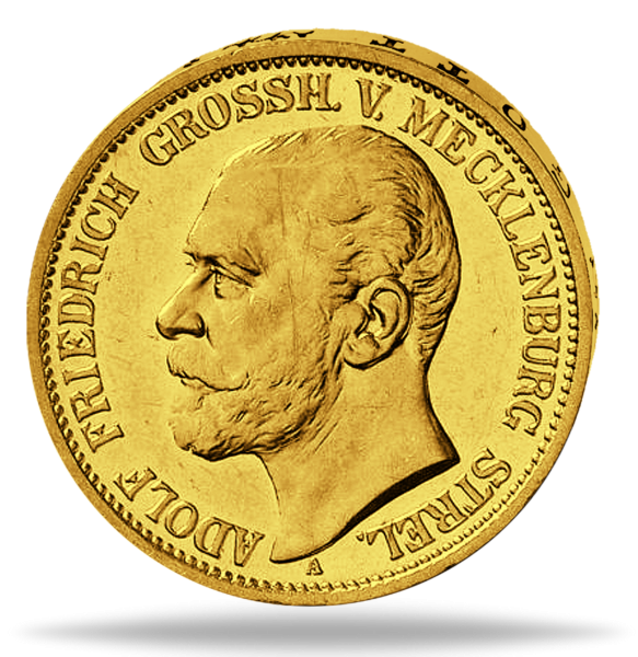 10 Mark 1905 (J.239), Adolf Friedrich V. (Stempelglanz) - Münze Vorderseite