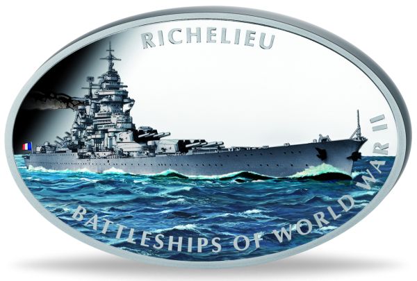 Tokelau Island 1 Dollar Richelieu 2013 Polierte Platte - Münze Vorderseite