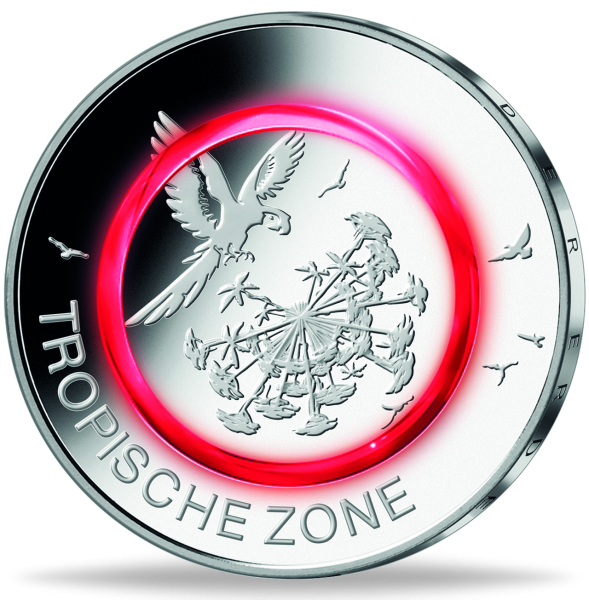 5 Euro Tropische Zone 2017 - Vorderseite Münze