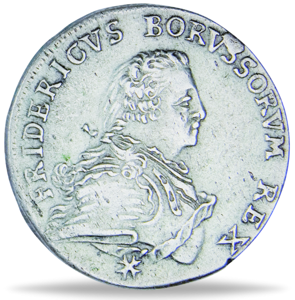 1/6 Taler König Friedrich der Große - Münze Vorderseite