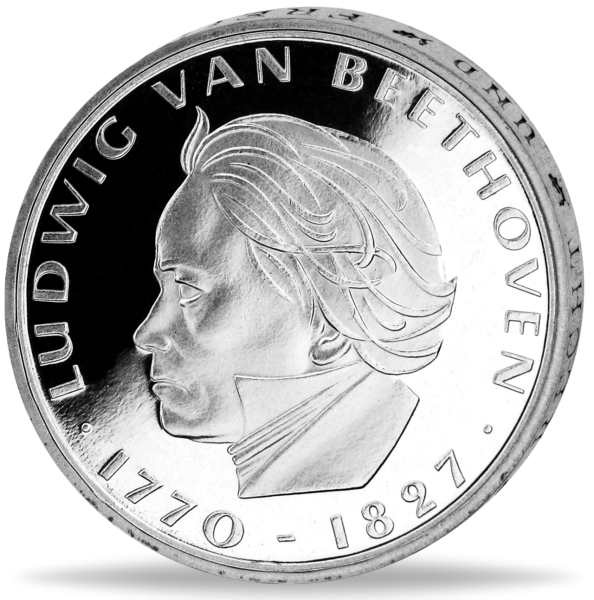 5 DM Ludwig van Beethoven - Münze Vorderseite