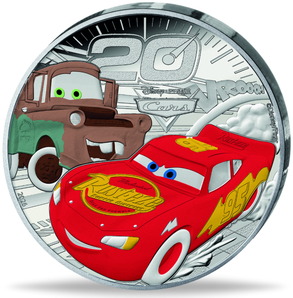 Frankreich, 10 Euro CARS, 2026 mit Farbapplikatio - Münze Vorderseite