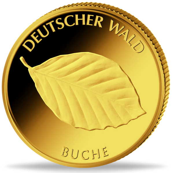 20 Euro Deutscher Wald - Buche - Münze Vorderseite