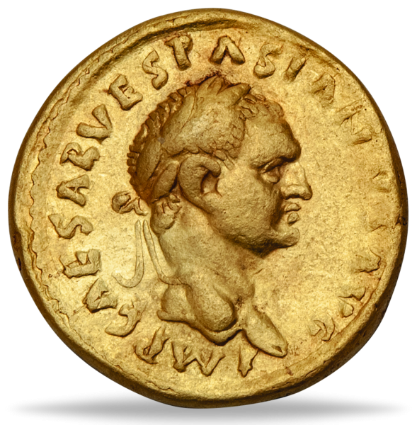 RÖM.REICH, Vespasian, AV Aureu - Münze Vorderseite