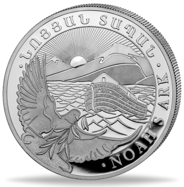 Armenien 500 Dram Arche Noah 1 Unze Silber 2024 - Münze Vorderseite