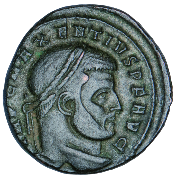 Follis Maxentius - Vorderseite Münze