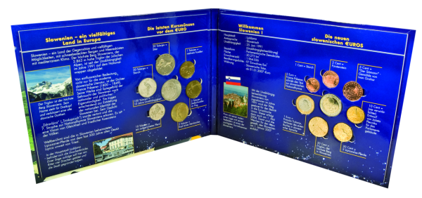 Slowenien, Doppelsatz Tolar/Euro, 2007, bfr. - Innen