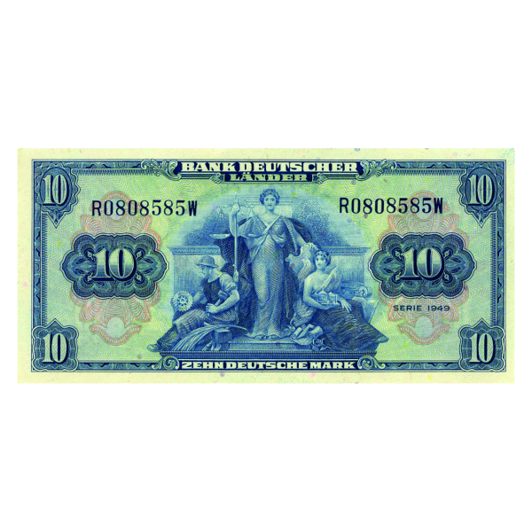 10 DM-Banknote Bank Deutscher Länder - 1949 - vorderseite