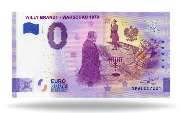 0 Euro Banknote Willy Brandt - Vorderseite