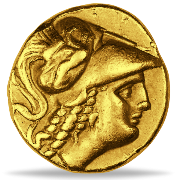 Stater Philipp III Makedonien - Vorderseite Münze