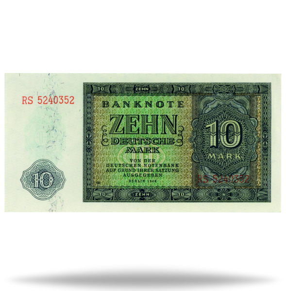 DDR, 10 Mark Banknote 1948 - Banknote Vorderseite