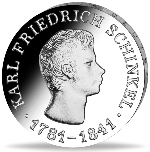 10 Mark der DDR „Karl Friedrich Schinkel“ - Vorderseite Münze