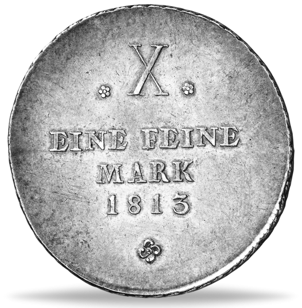 Konventionstaler Herzog Carl August - Münze Vorderseite