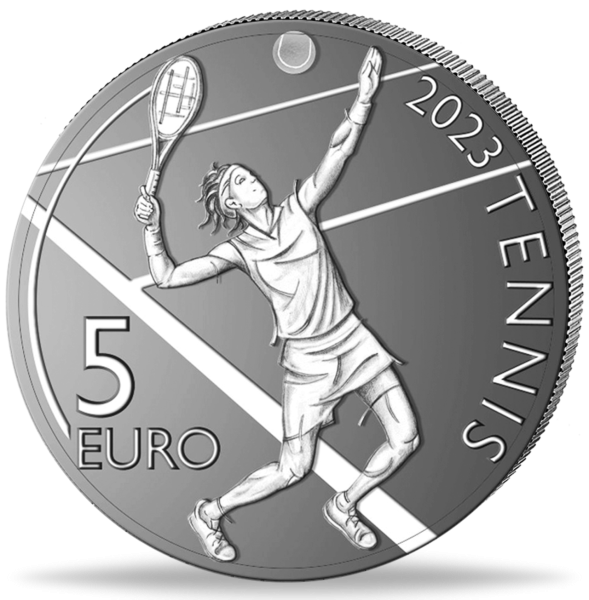 5 Euro International Tennis Open - Münze Vorderseite