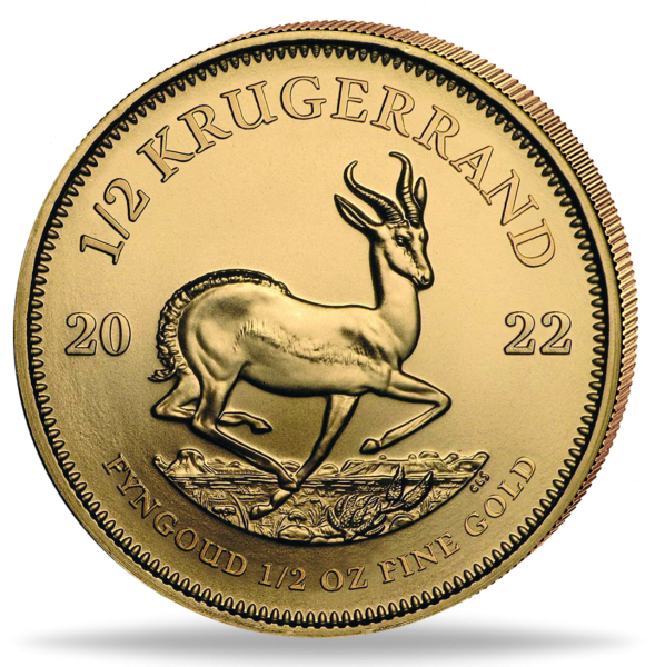 Krügerrand 0,5 Unze Gold - Münze Vorderseite