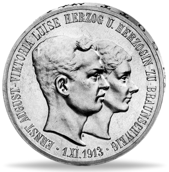 5 Mark Herzogtum Braunschweig – ohne Lüneburg - 1915 - Münze Vorderseite