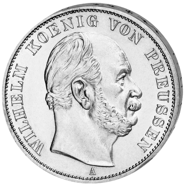 Vereinstaler Siegestaler Preußen 1871 - Vorderseite Münze