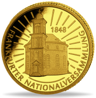 Gold-Gedenkprägung Paulskirche – zur Kollektion 2 Euro 175 Jahre Paulskirchenverfassung