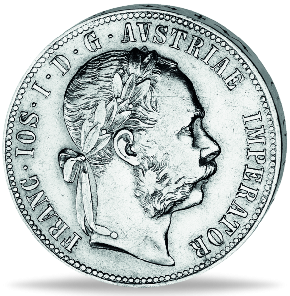 1 Florin „Franz Joseph I. - ohne Münzzeichen“ - Vorderseite Münze