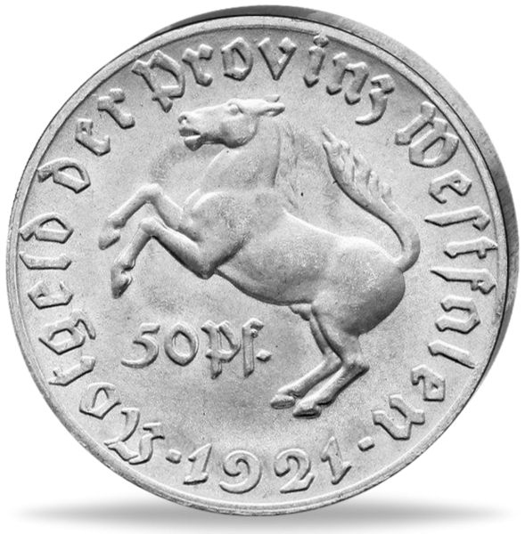 50 Pfennig Freiherr von Stein - Aluminium - Münze Vorderseite
