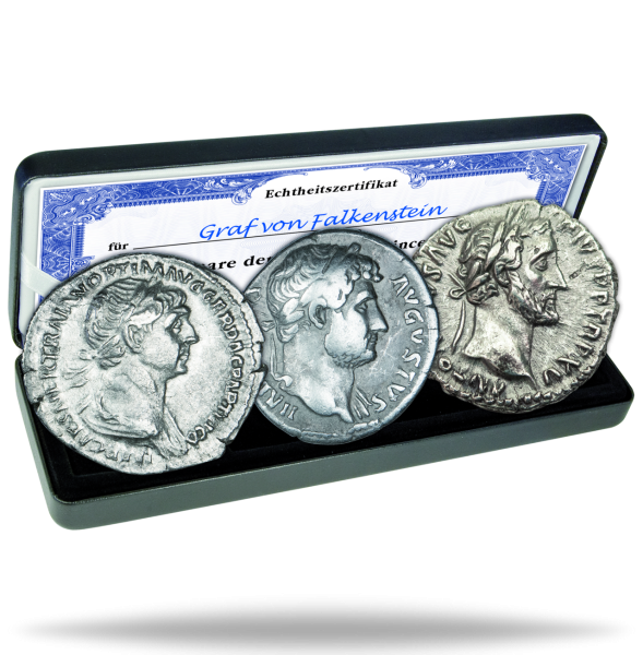 Röm. Reich, Denar-Silber-Satz "Optimus Princeps" (3 Mz.) - satzbild