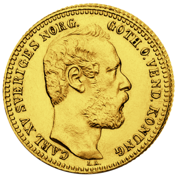 1 Carolin Carl XV - Vorderseite Münze