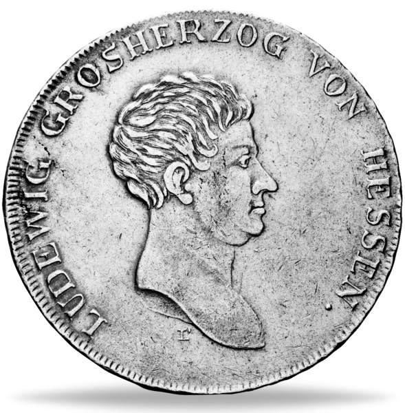 Konventionstaler Ludwig I Hessen Darmstadt - Münze Vorderseite