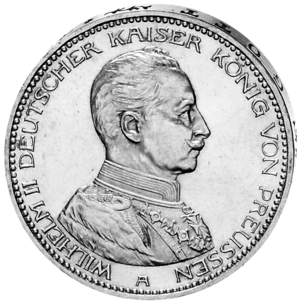 Königreich Preußen, 5 Mark Preußen Uniform 1913 - Münze Vorderseite