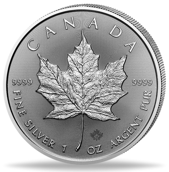 Kanada 5 Dollar Maple Leaf 1 Unze Silber 2024 - Münze Vorderseite