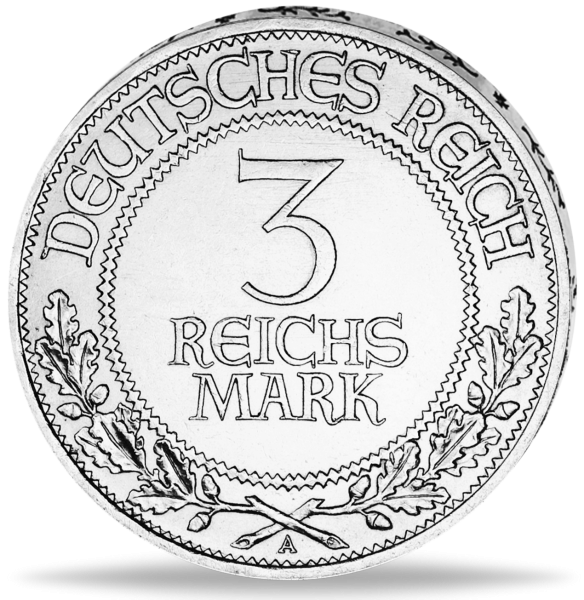 3 Reichsmark Lübeck Jaeger 323 - Münze Vorderseite