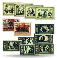 3er Notgeld Satz 11 Banknoten - Satzbild 3er Notgeld Satz 11 Banknoten - Satzbild