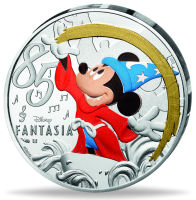 10 Euro Fantasia, 2025, Silber, Farbappli, st, Münzkarte - Münze Vorderseite 10 Euro Fantasia, 2025, Silber, Farbappli, st, Münzkarte - Münze Vorderseite