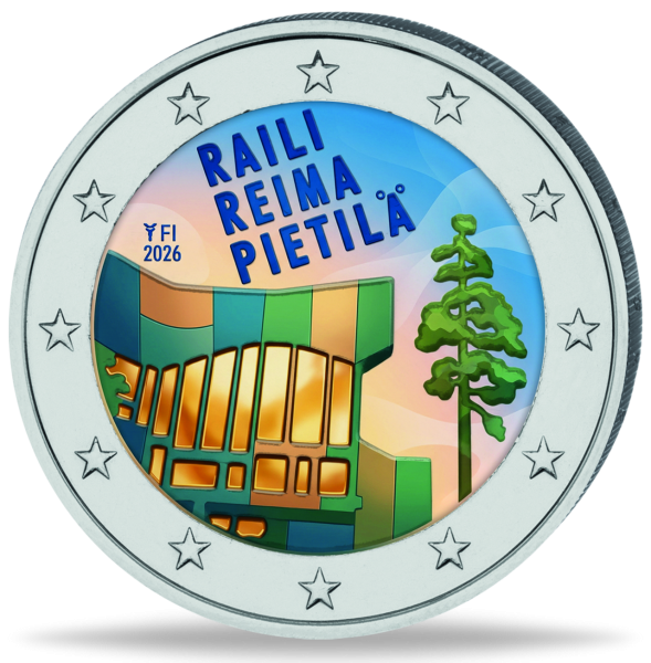 Finnland, 2 Euro Raili und Reima Pietilä, 2026, bfr., - Münze Vorderseite