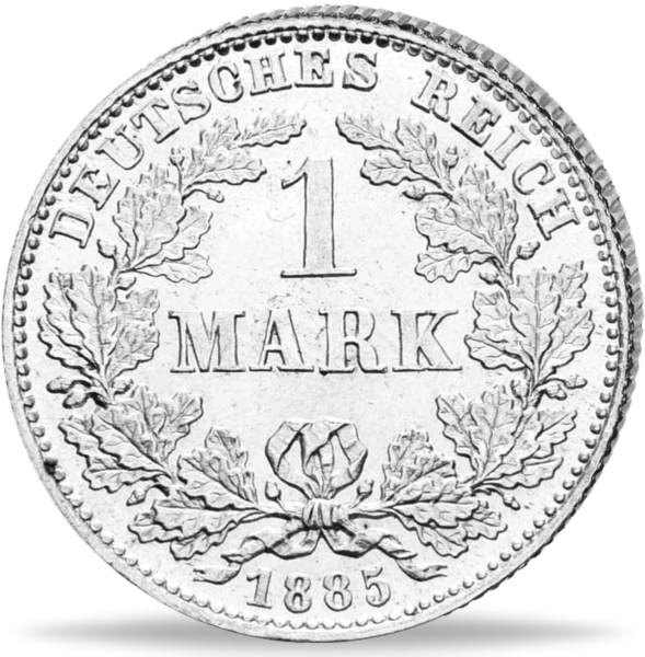 1 Mark Silbermünze des Deutschen Kaiserreichs - Vorderseite Münze
