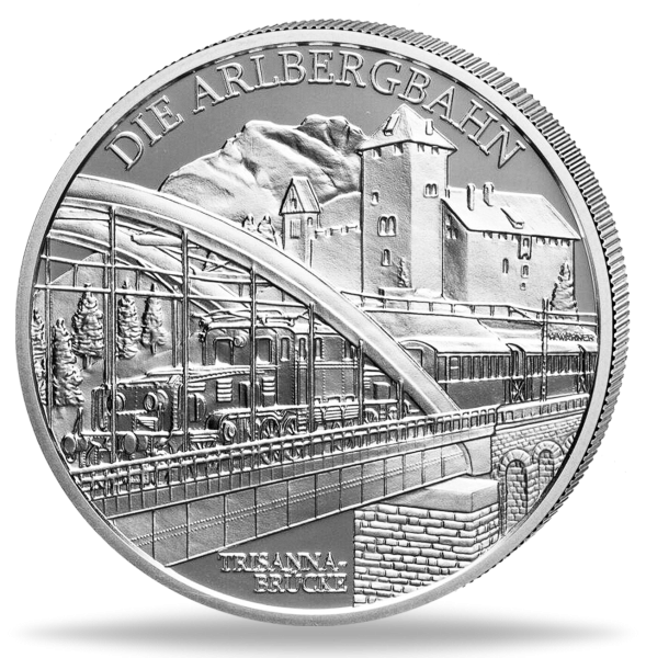 20 Euro Elektrifizierug der Bahn - Münze Vorderseite