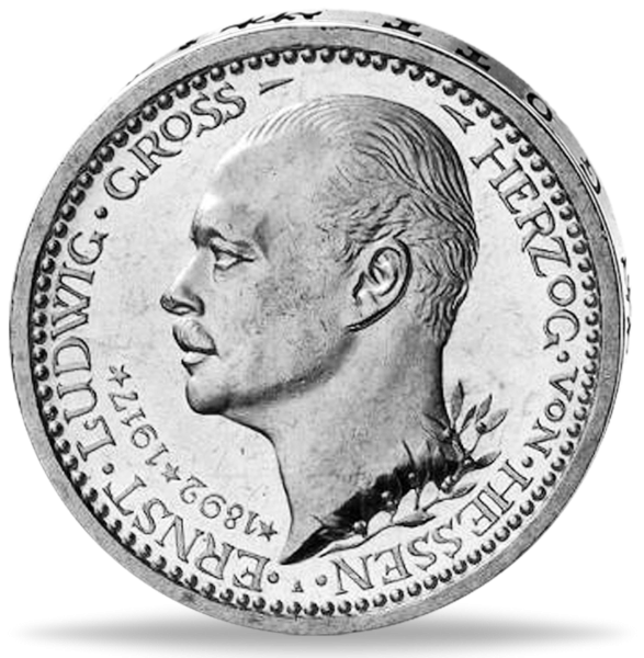 3 Mark 1917, 25-jähriges Regierungsjubiläum Ernst Ludwig - Münze Vorderseite