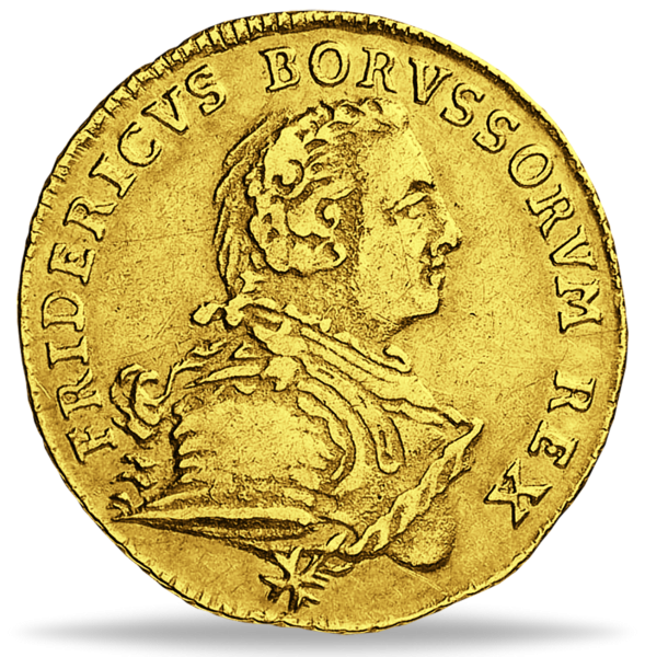 1/2 Friedrichs d'or „König Friedrich II.“ - Münze Vorderseite