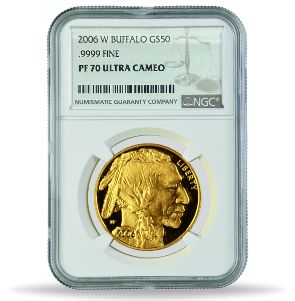 09000600 ^ 2006 ^ Y ^ 10 ^ 70 ^_50D_Bueffel_Buffalo_NGC_Slab_PF70_abgedeckte_Num