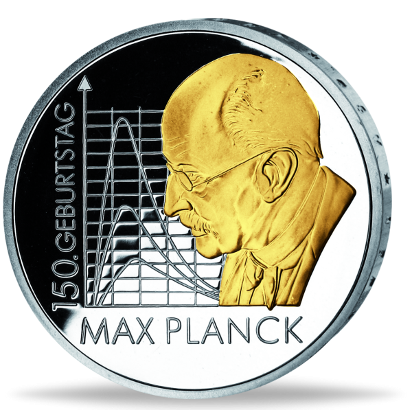 10 Euro Max Planck - Vorderseite Münze