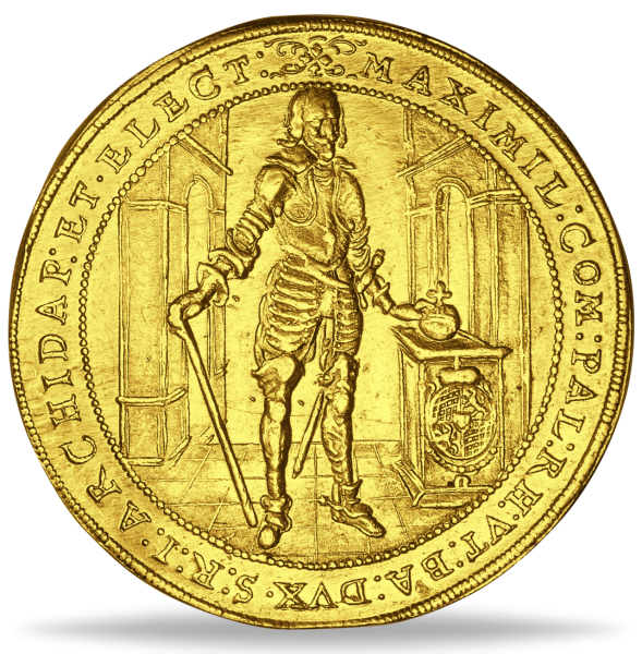 Kurfürstentum Bayern, 5 Dukaten 1640, Kurfürst Maximilian I. - Münze Vorderseite