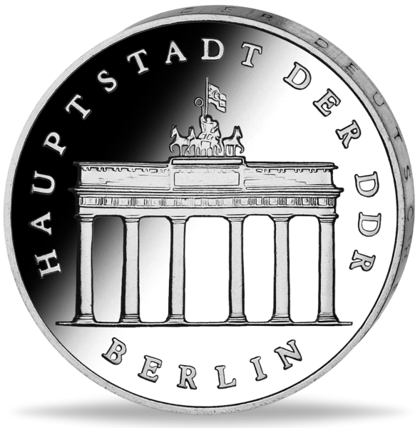 5 Mark der DDR Brandenburger Tor - Münze Vorderseite
