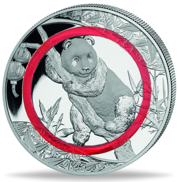 1 Unze Silber Panda 2019 - Münze Vorderseite