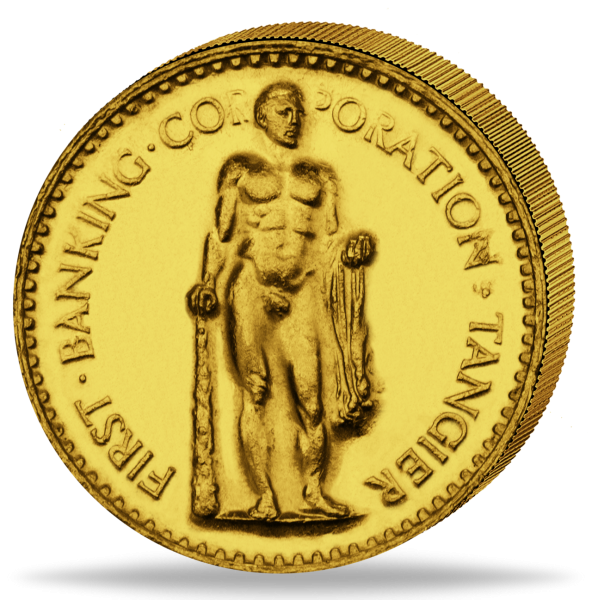 500 Dirhams 1954 (o.J.), Mohammed V., Rothschild, 1 Unze Au - Münze Vorderseite