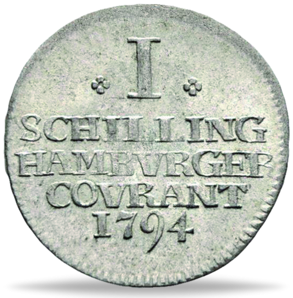 Hamburg Schilling 1778 bis 1819 - Vorderseite Münze