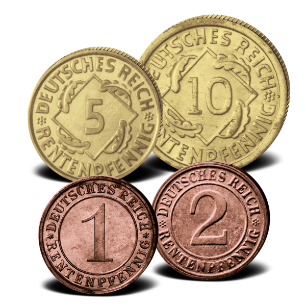 1-10 Rentenpfennig 4 Mz. - Satzbild