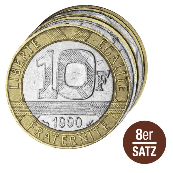 18,85 Französische Francs Kursmünzensatz