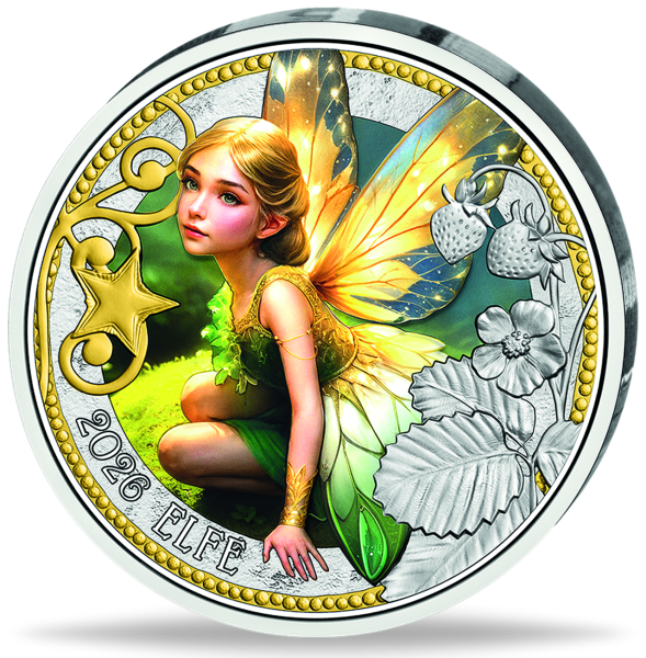 3 Euro 'Die Elfe', Serie Fabelwesen der Münze Österreich - Münze Vorderseite