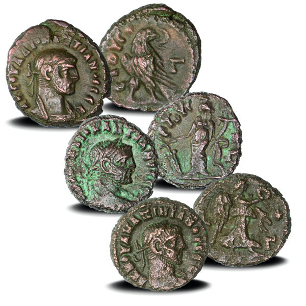 3er-Set Tetradrachmen Diocletian