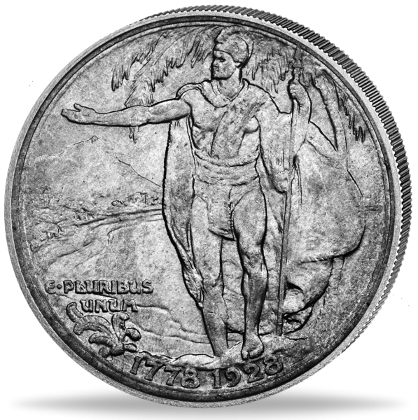 USA 1/2 Dollar Hawaii Silber 1928 - Münze Vorderseite