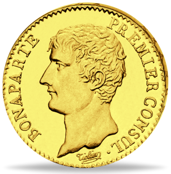 Republik Frankreich, 20 Francs 1799-1804, Napoleon I. Konsul - Münze Vorderseite